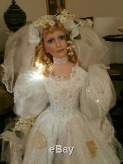 Vintage Ashley Belle Bride Doll Collector Item Large 42 Inch New One Of Kind,Fat In Eggs