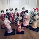 10 Japanese Doll Lot Geisha Samurai Dolls Porcelain Vintage Oriental Decor Prop