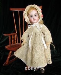 13.5 Antique French Doll Bebe Jumeau Size 3 Cabinet Size