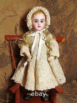 13.5 Antique French Doll Bebe Jumeau Size 3 Cabinet Size