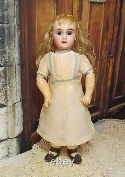 13.5 Antique French Doll Bebe Jumeau Size 3 Cabinet Size