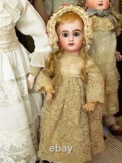 13.5 Antique French Doll Bebe Jumeau Size 3 Cabinet Size