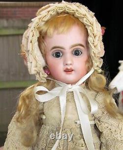 13.5 Antique French Doll Bebe Jumeau Size 3 Cabinet Size