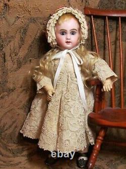 13.5 Antique French Doll Bebe Jumeau Size 3 Cabinet Size