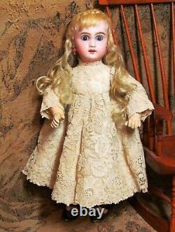 13.5 Antique French Doll Bebe Jumeau Size 3 Cabinet Size