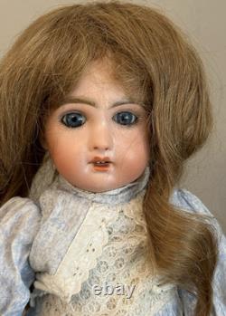 13 Antique French Bisque Open Mouth Jumeau