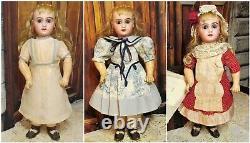 13 Antique French Doll Bebe Jumeau Trunk Clothes Trousseau Dress Coat Sailor