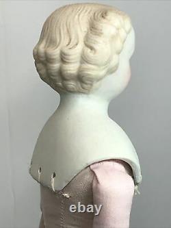 13 Antique Porcelain German Made China Head Blonde Parian Girl New Body #A