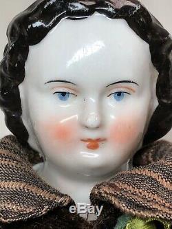 13 Antique Porcelain German Made China Head & Limbs EarlyFlat Top Hairstyle #SA