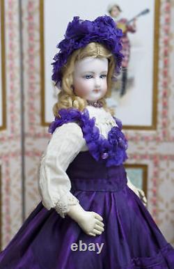 14 1/2 (37cm) ANTIQUE FRENCH FASHION DOLL by Gaultier IN BEAUTIFUL COSTUME