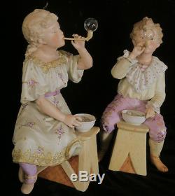 14 Gebruder Heubach Bisque porcelain Piano Baby doll Figurines Antique Vintage