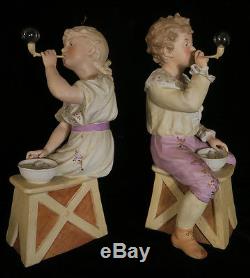 14 Gebruder Heubach Bisque porcelain Piano Baby doll Figurines Antique Vintage