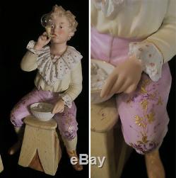 14 Gebruder Heubach Bisque porcelain Piano Baby doll Figurines Antique Vintage