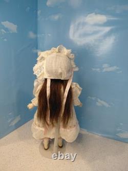 15 A. M. Little 1894 DEP Bisque Head Doll Original Dress & Bonnet