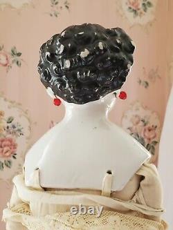 15 Beautiful Rare Antique Conta & Boehme China Head Lady Pierced Ears Flat Boot