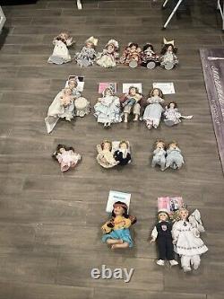 15 vintage porcelain dolls