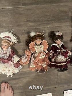 15 vintage porcelain dolls