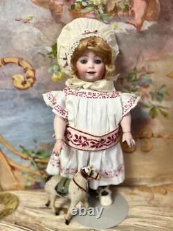 16,1 Very Rare Antique F. & W. Goebel Bavaria Character Toddler Dol Bisque