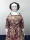 16 Antique German Bisque China Head Doll Kister Bl Flat Top Original Body #a