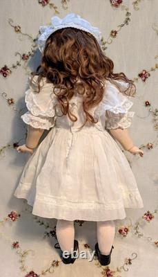 16 Antique German Doll -HANDWERCK 109 BJ Handwerck Body -Original Mohair Wig
