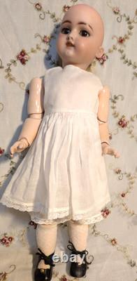 16 Antique German Doll -HANDWERCK 109 BJ Handwerck Body -Original Mohair Wig
