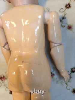 16 Antique German Doll -HANDWERCK 109 BJ Handwerck Body -Original Mohair Wig