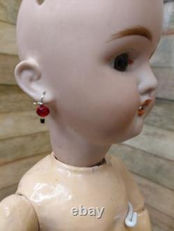 16 Heinrich Handwerck 421 Size 0 And Half German Bisque Head, Nice German Body