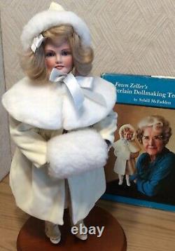 16 Holly Porcelain Doll Fawn Zeller Ist Doll US Historical Society Vintage+Book