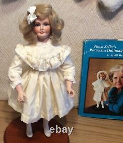 16 Holly Porcelain Doll Fawn Zeller Ist Doll US Historical Society Vintage+Book