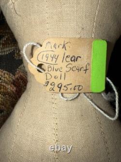 16'' Vintage Porcelain Parian China Doll Emma Clear, 1944