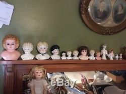 168 pc Lot Vintage & Antique Dolls & Accessories Porcelain Handwerck Marseille