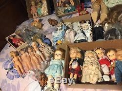168 pc Lot Vintage & Antique Dolls & Accessories Porcelain Handwerck Marseille