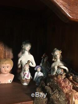 168 pc Lot Vintage & Antique Dolls & Accessories Porcelain Handwerck Marseille