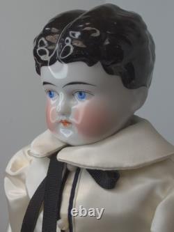 17 Antique German Alt Beck Gottschaulck ABG China Doll 1870-90 Exposed Ears #A