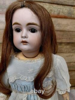 17 Flawless Kestner 167 Bisque Socket Head, Amazing Dress 17 Flawless Kestner 167 Bisque Socket Head, Amazing Dress