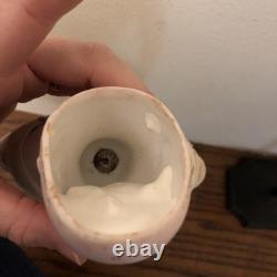 17 Francois Gaultier (F. G.) Bisque Doll With Leather Body (tear in left elbow)