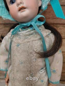 17 Little A. 1. M. Bisque Doll 1894 Precious Costume