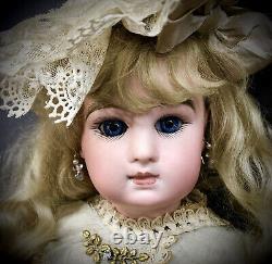 17 Tete Bebe Jumeau 7 ORIGINAL COSTUME Closed-Mouth Bisque French Antique Doll