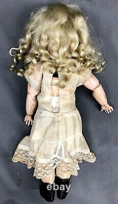 17 Tete Bebe Jumeau 7 ORIGINAL COSTUME Closed-Mouth Bisque French Antique Doll