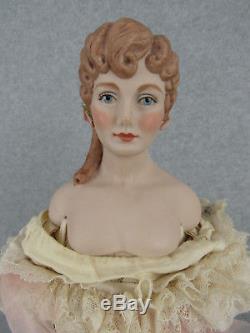 17 vintage porcelain Fawn Zeller artist Doll Angela UFDC Convention Doll 1962