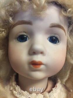 18 A. MARQUE Doll Porcelain Head/Arms Antique French Repro Seeley Body
