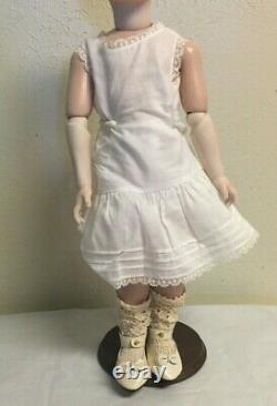 18 A. MARQUE Doll Porcelain Head/Arms Antique French Repro Seeley Body