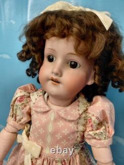 18 Armand Marseille Chunky Toddler Bisque Head Doll, Adorable Dress