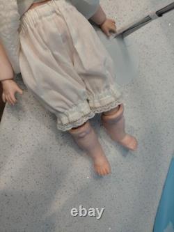18 Armand Marseille Chunky Toddler Bisque Head Doll, Adorable Dress