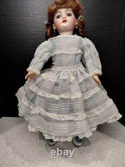 18 Simon & Halbig DEP 1039 Almond Eyed Bisque Head On Antique Germqn Body