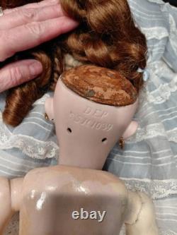 18 Simon & Halbig DEP 1039 Almond Eyed Bisque Head On Antique Germqn Body