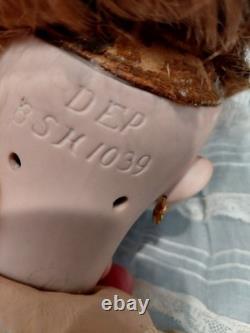 18 Simon & Halbig DEP 1039 Almond Eyed Bisque Head On Antique Germqn Body