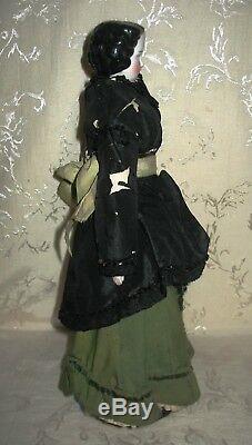 1800's Antique German Doll with Porcelain Head, Legs and Hands