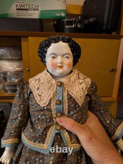 1860 Kloster Veilsdorf 21 Flattop Porcelain Antique Doll