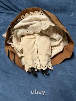 1860's Antique German Porcelain Doll In Excellent Condition
